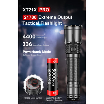 Klarus XT21X Pro " taktinen taskulamppu