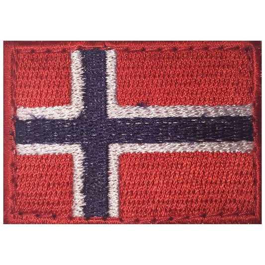 Norsk flagga med kardborre 5,5x4 cm (Märken) från Hildeq. | TacNGear - Utrustning för polis och militär och outdoor.