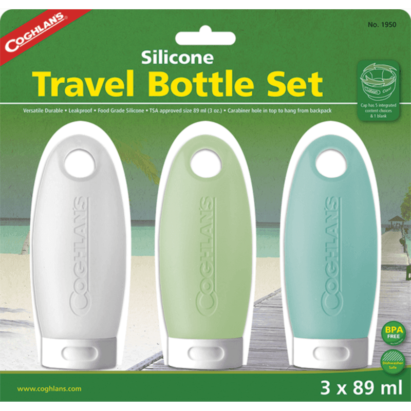 Coghlans Silicone Travel Bottles 3 Pack (Flaskor & Termosar) från Coghlans. | TacNGear - Utrustning för polis och militär och outdoor.