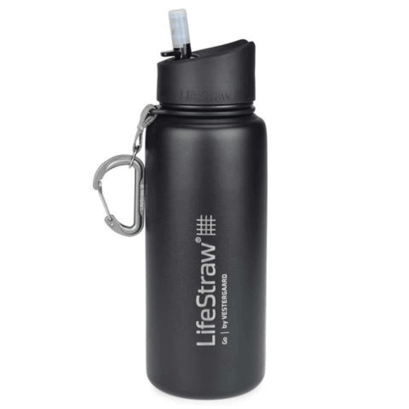 Lifestraw Go Stainless Steel (Vattenrening) från LifeStraw. Svart | TacNGear - Utrustning för polis och militär och outdoor.