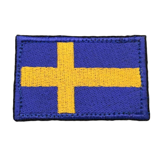 Svensk flagga med kardborre 8x5 cm (Märken) från Hildeq. | TacNGear - Utrustning för polis och militär och outdoor.